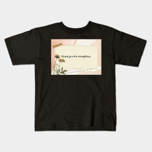 Thank you beige design Kids T-Shirt